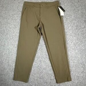 Lululemon Commission Pant Slim‎ Asia Fit Olive Green Men's Size 36x27 NWT Golf